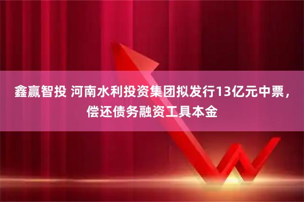 鑫赢智投 河南水利投资集团拟发行13亿元中票，偿还债务融资工具本金
