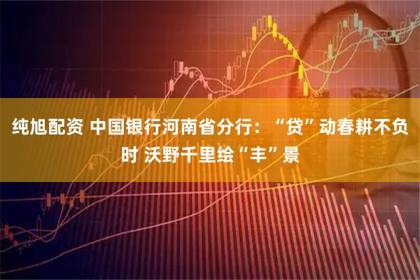 纯旭配资 中国银行河南省分行：“贷”动春耕不负时 沃野千里绘“丰”景