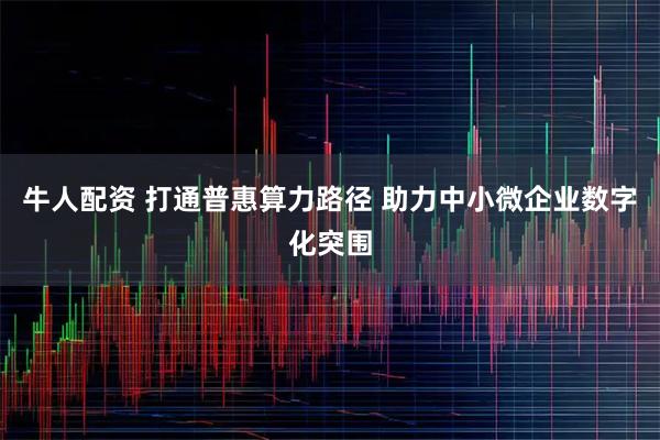 牛人配资 打通普惠算力路径 助力中小微企业数字化突围