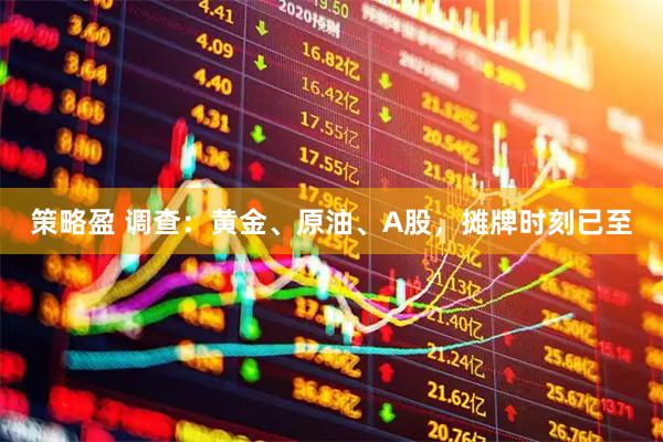 策略盈 调查：黄金、原油、A股，摊牌时刻已至
