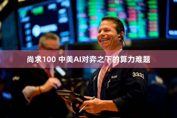 尚求100 中美AI对弈之下的算力难题